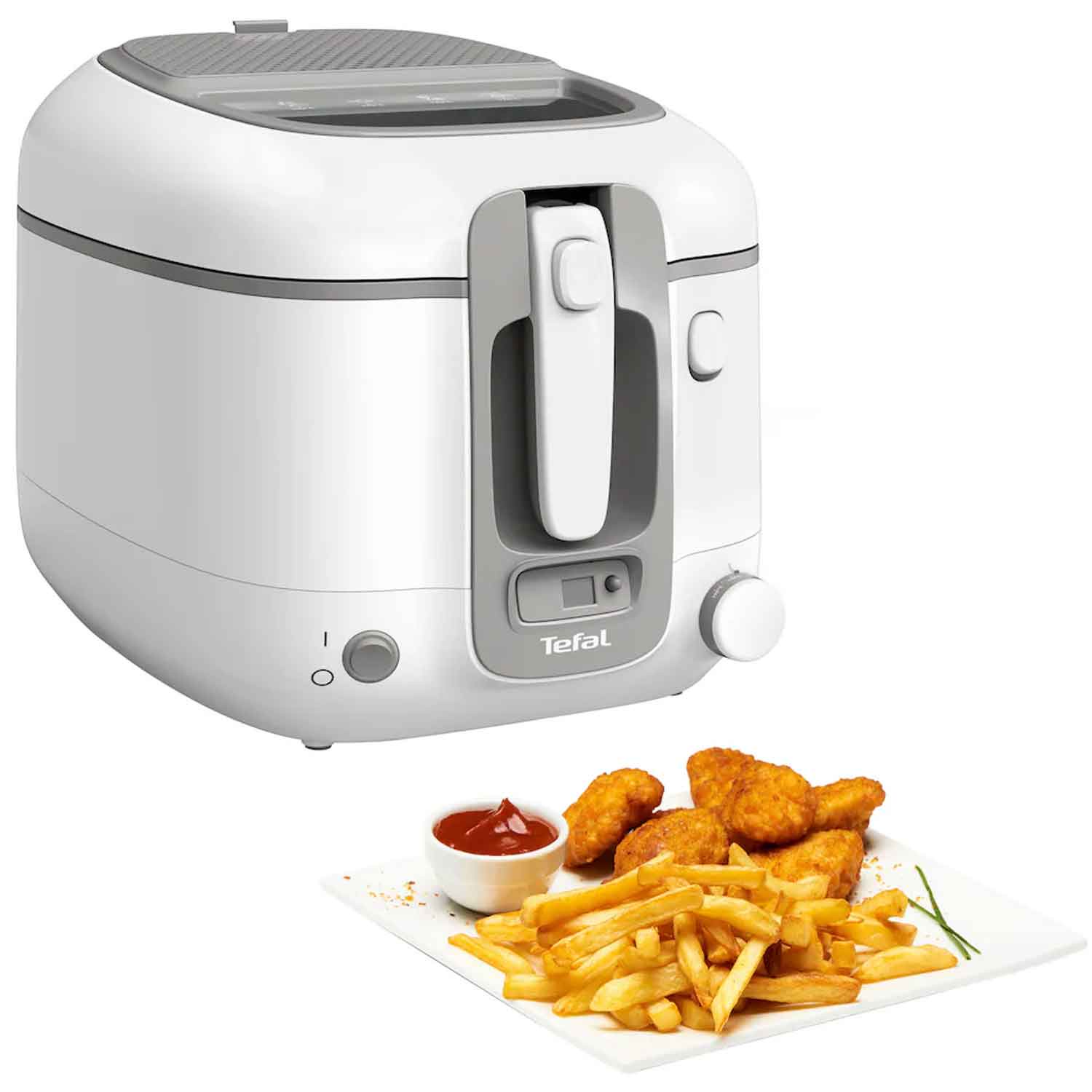 Tefal FR3141 Super Uno Fritteuse weiß/grau