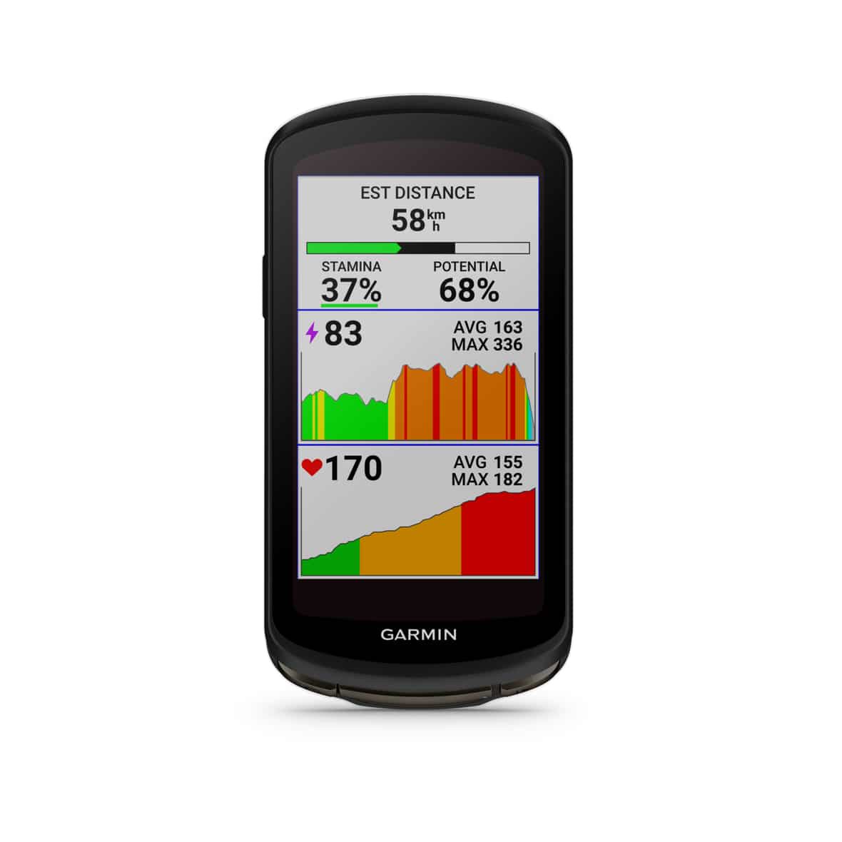 Garmin Edge 1040 Solar GPS Navigationsgerät (Schwarz One Size) Fahrradzubehör