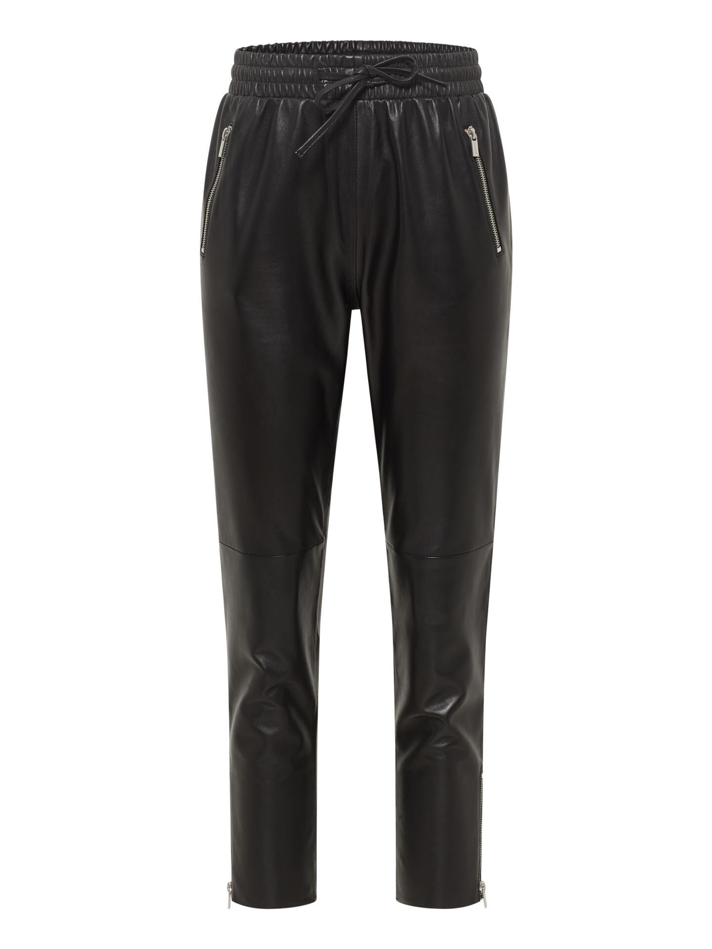 Carlo Colucci Lederhose - Schwarz XL/42