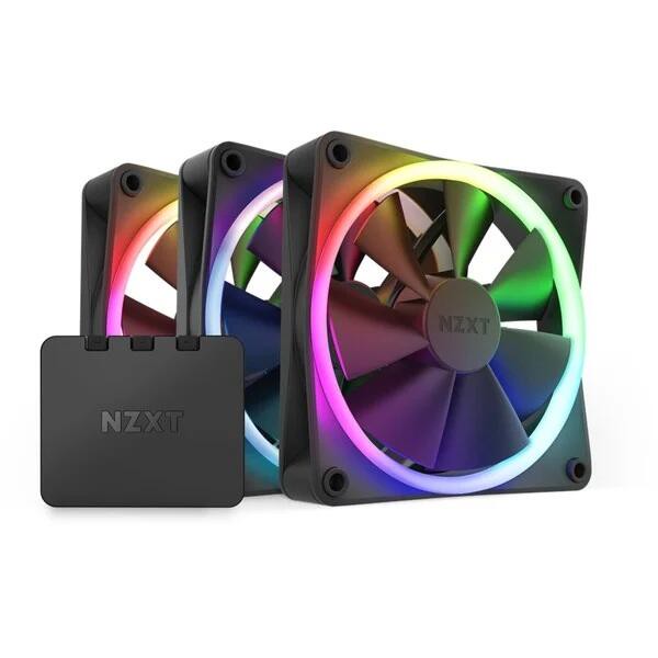 NZXT F120 RGB-Dreierpack - Gehäuselüfter, Schwarz