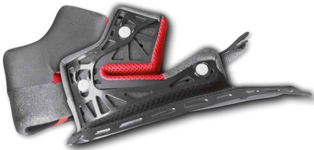 Shoei NXR Kind puder, sort, størrelse 31 mm