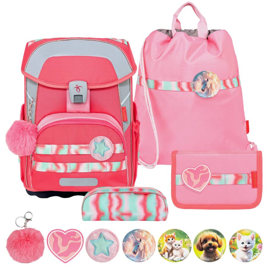 Belmil Schulranzen-Set MAXI Plus Patch me 4tlg 