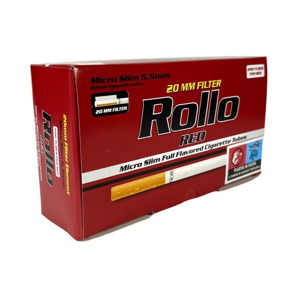 200 GILZ ROLLO RED MICRO SLIM 5,5mm (80/20) GILZY PAPIEROSOWE