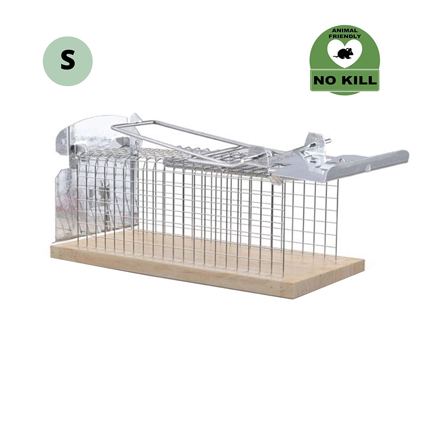 RatzFatz® Mausefalle Lebendfalle Effektiv, Robust Lebend Fangen, Indoor, Outdoor Small (MBS-01)