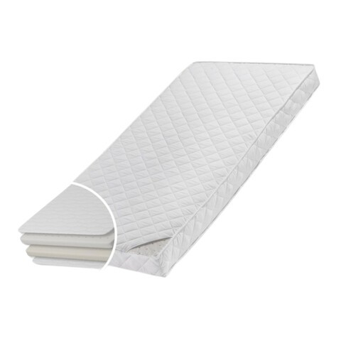 Kids Collective Kindermatratze  90x20 weiß mit Spannbettlaken