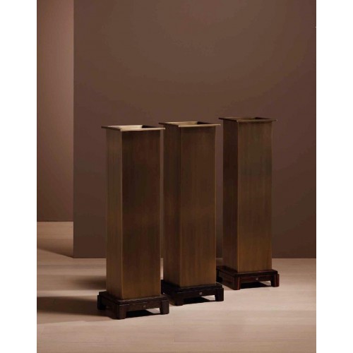 Blumentopf Wohnkultur Wohnzimmer Imitation Messing neue Farbe braun