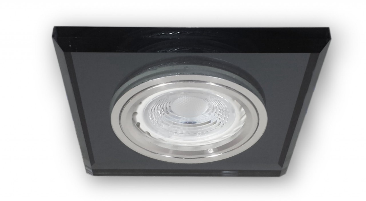 LED Einbaustrahler Glas S1371BK 12 V - 5,5 W (PA) neutralweiss