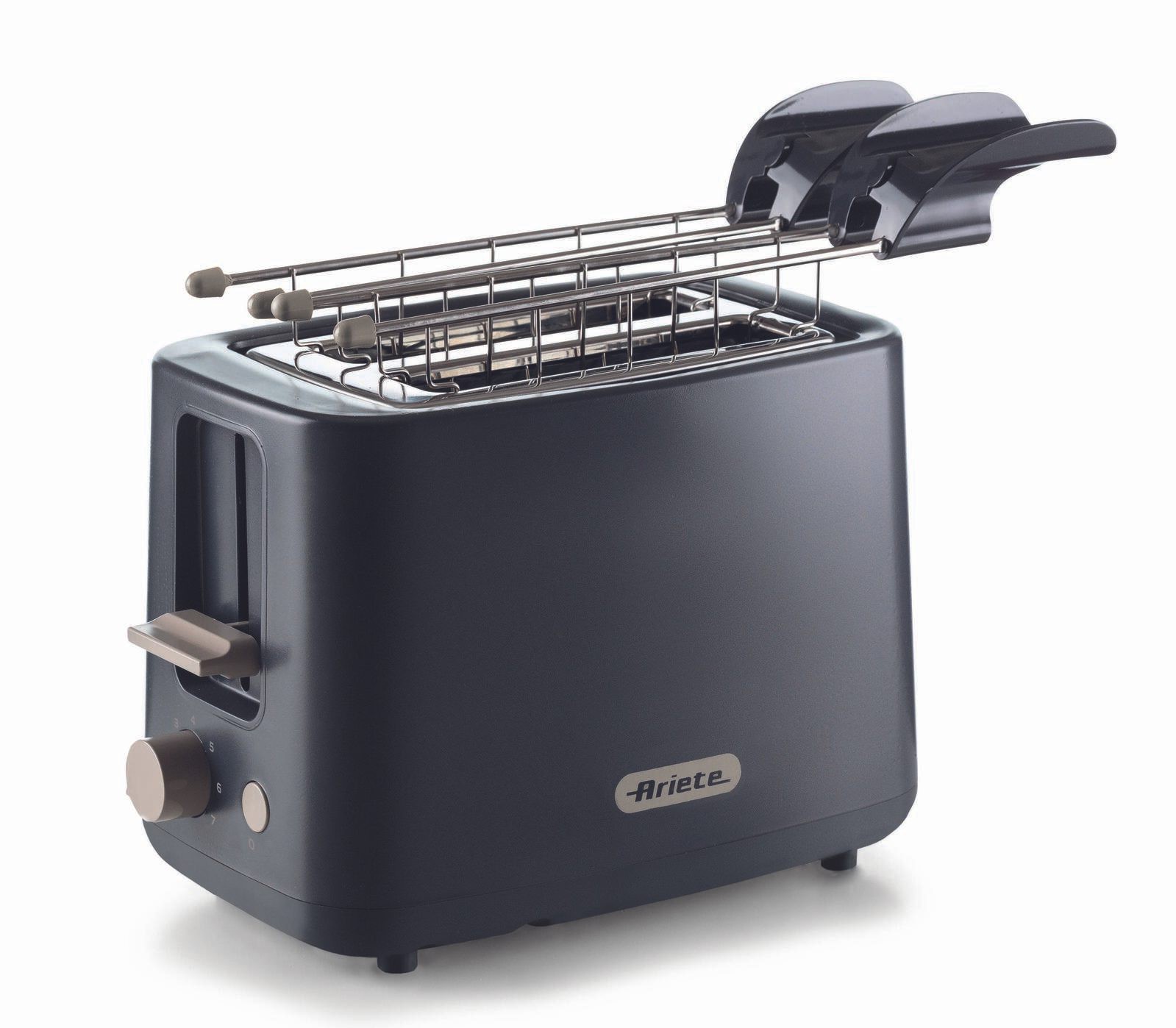 Ariete Breakfast 2-Schlitz-Toaster mit Edelstahlzangen - dunkelblau