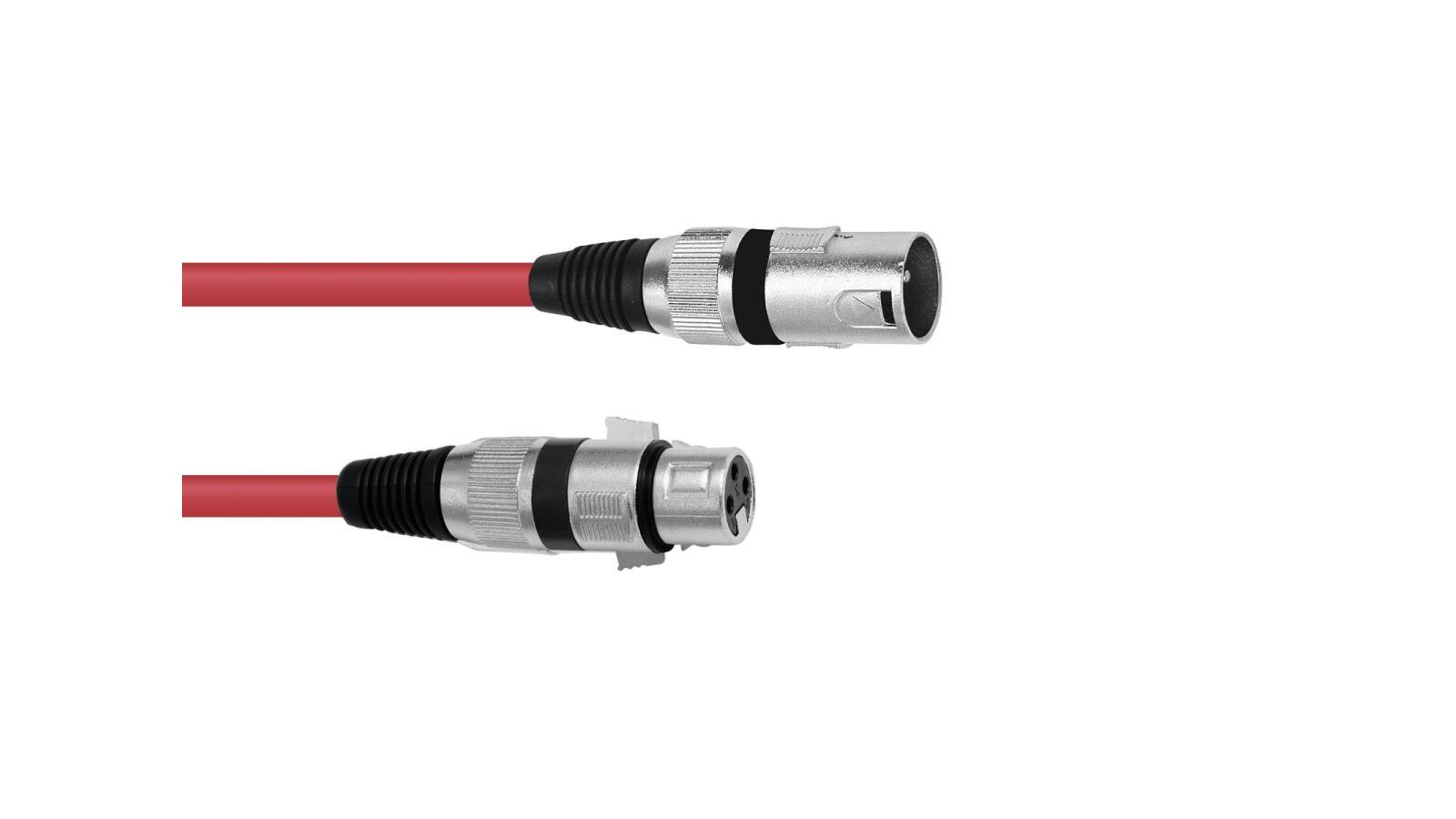 OMNITRONIC XLR Kabel 3pol 3m rt