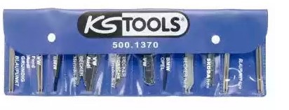 KS TOOLS 500.1370 Zestaw narzędzi do odryglowywania, radio Ciężar: 160g