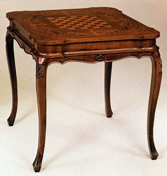 Schachtisch Spieltisch Tisch Mit Schach Miniatur Studien Möbel Tische Brettspiel