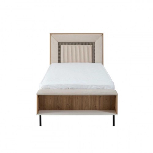 Bettrahmen Kinderbett 120 cm Bett Kinderzimmer Bettgestelle Braun Holz