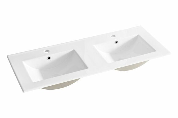 Waschtisch Keramik Doppel Handwaschbecken Badkeramik Waschtisch