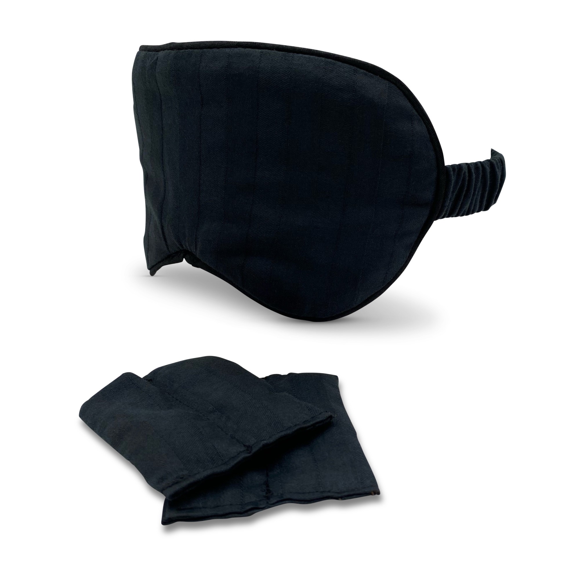 Edel-Schungit Augenmaske aus Satin