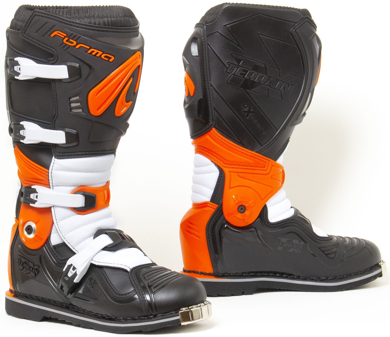 Forma Terrain Evolution TX Motocykl Motocross Boot, czarny-biały-pomarańczowy, Rozmiar 43 dla ty