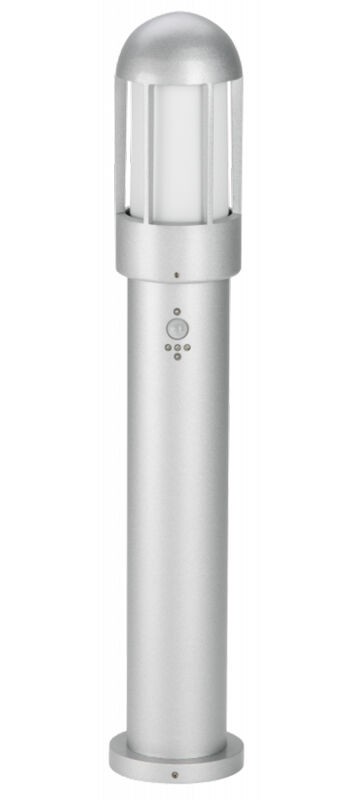 Albert Pollerleuchte mit Bewegungsmelder silber 692002