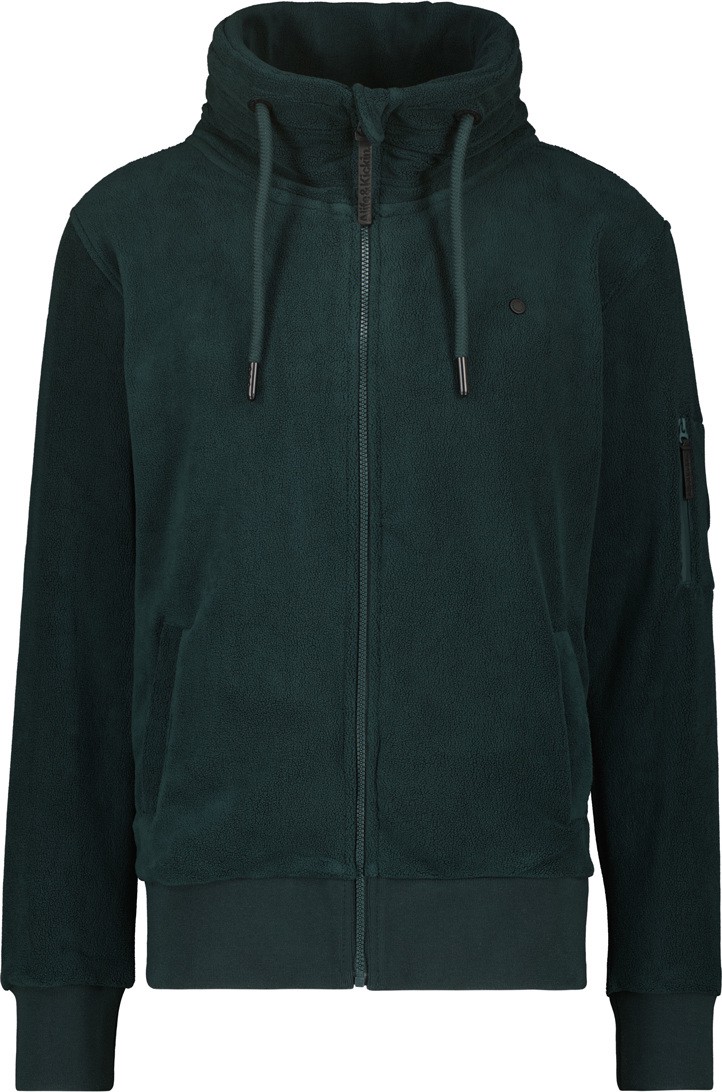 Alife And Kickin EliasAK F Fleece Sweatshirt met rits, groen, afmeting S voor man