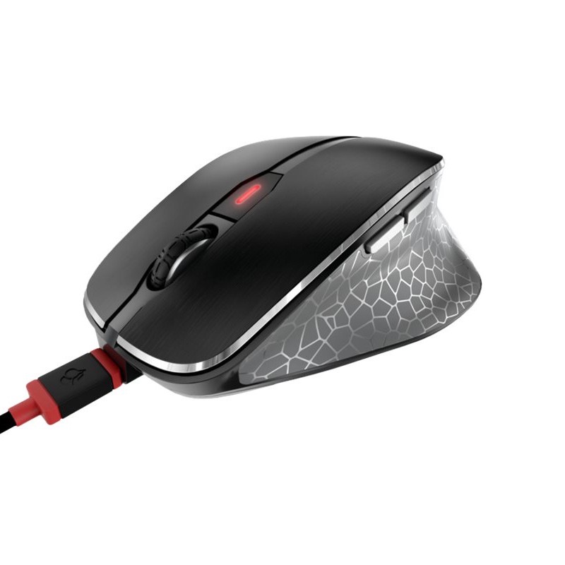 CHERRY MW 8C ERGO kabellose Maus mit Ergonomischer Daumenauflage schwarz