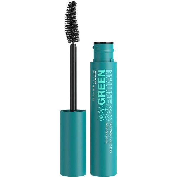 Blackest black - mascara volume enrichi en beurre de karité green edition mega mousse de maybelline new-york