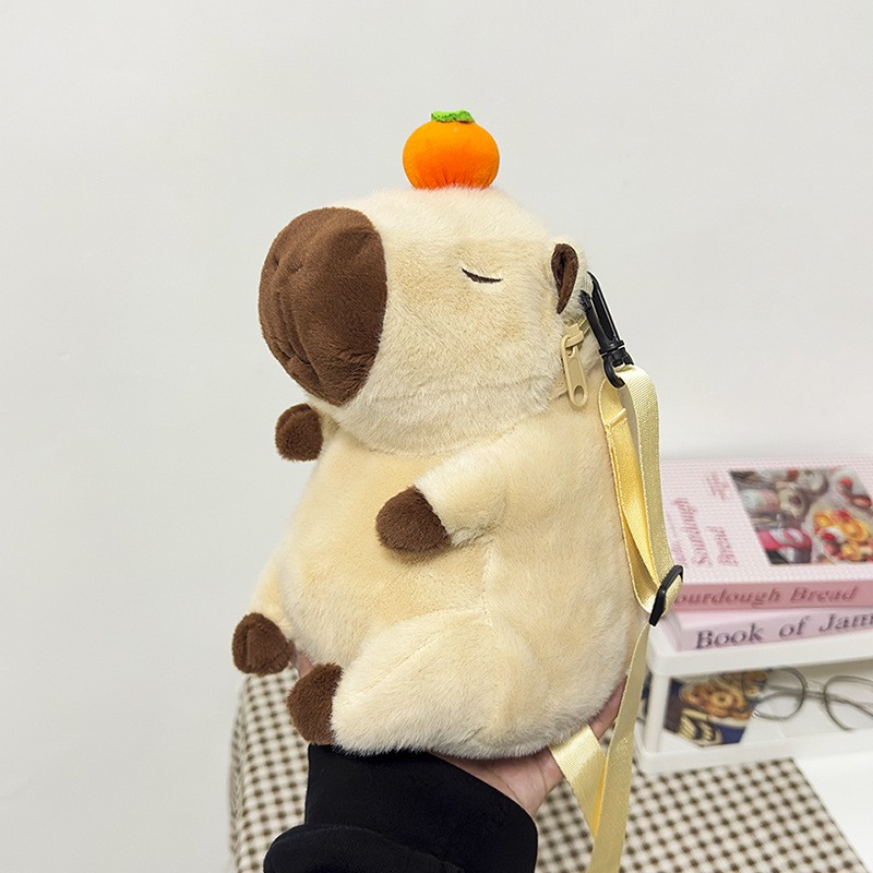L33 Feminin Fashionable Purse: Cosy Capybara Plane Double-Up Sauver / sac à dos Accessoire