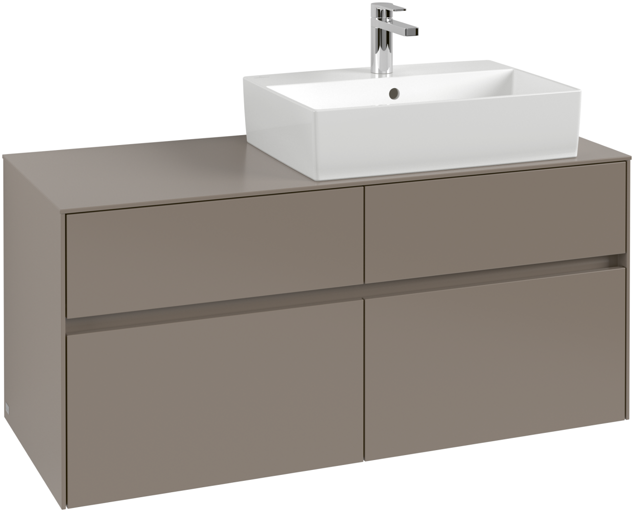 Villeroy & Boch Waschtischunterschrank Collaro C13000 1200x548x500mm 4 Ausz. Waschtisch re Soft Gree C13000AF