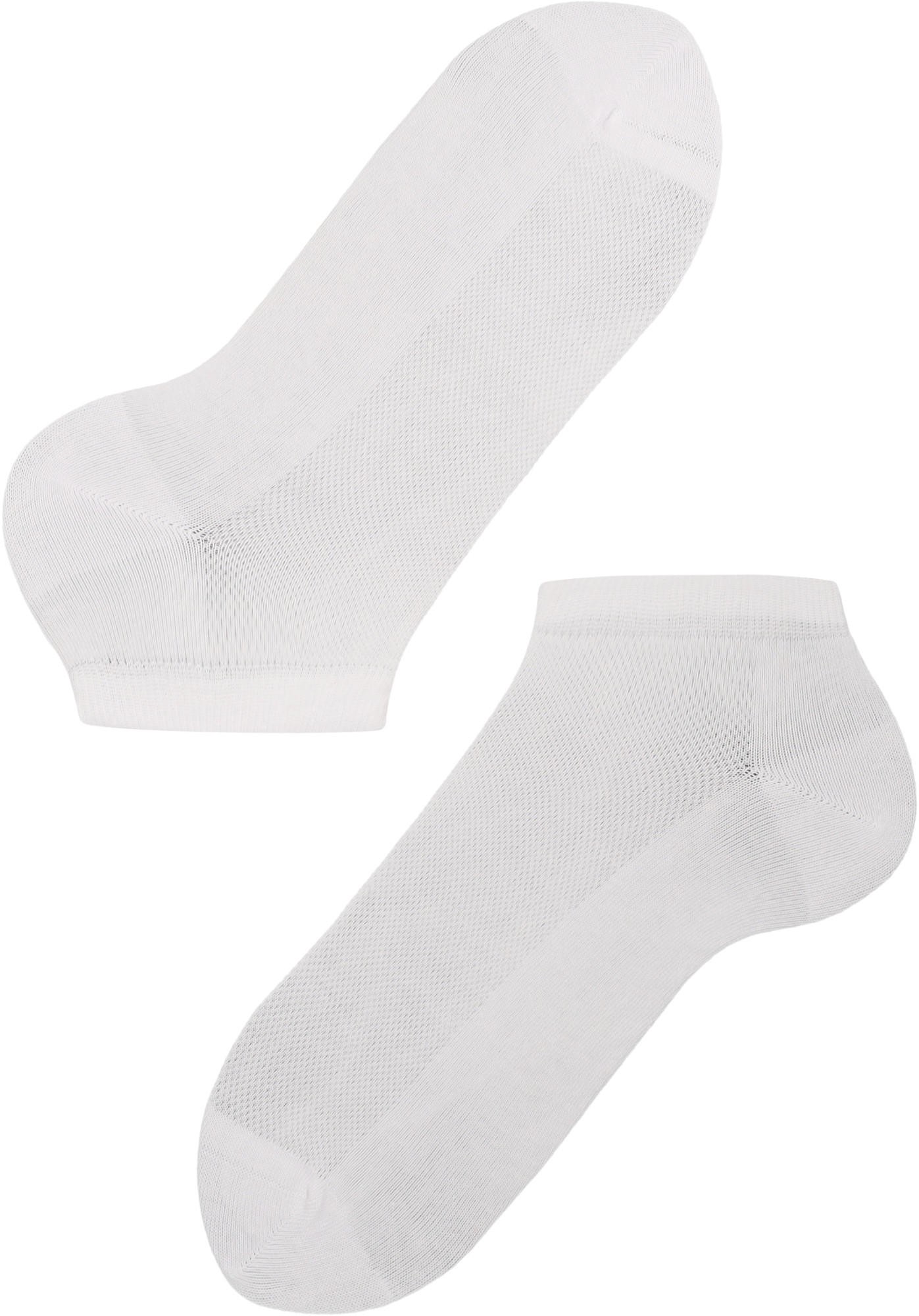 Lenz Think About Sneaker Socks - Pack of 2, white, Size 42 - 44 for Men