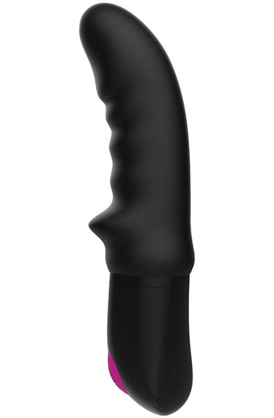 Shand Ribbed Vibrator Black