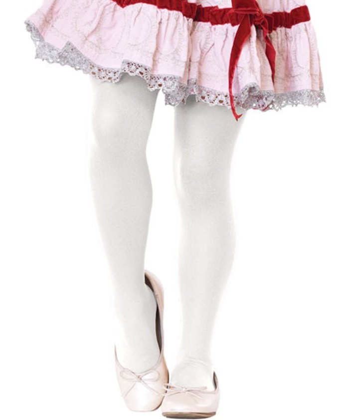 Weiße Strumpfhose Marie 7-10 Jahre | OS - Weiß  | Wir machen Party.de |