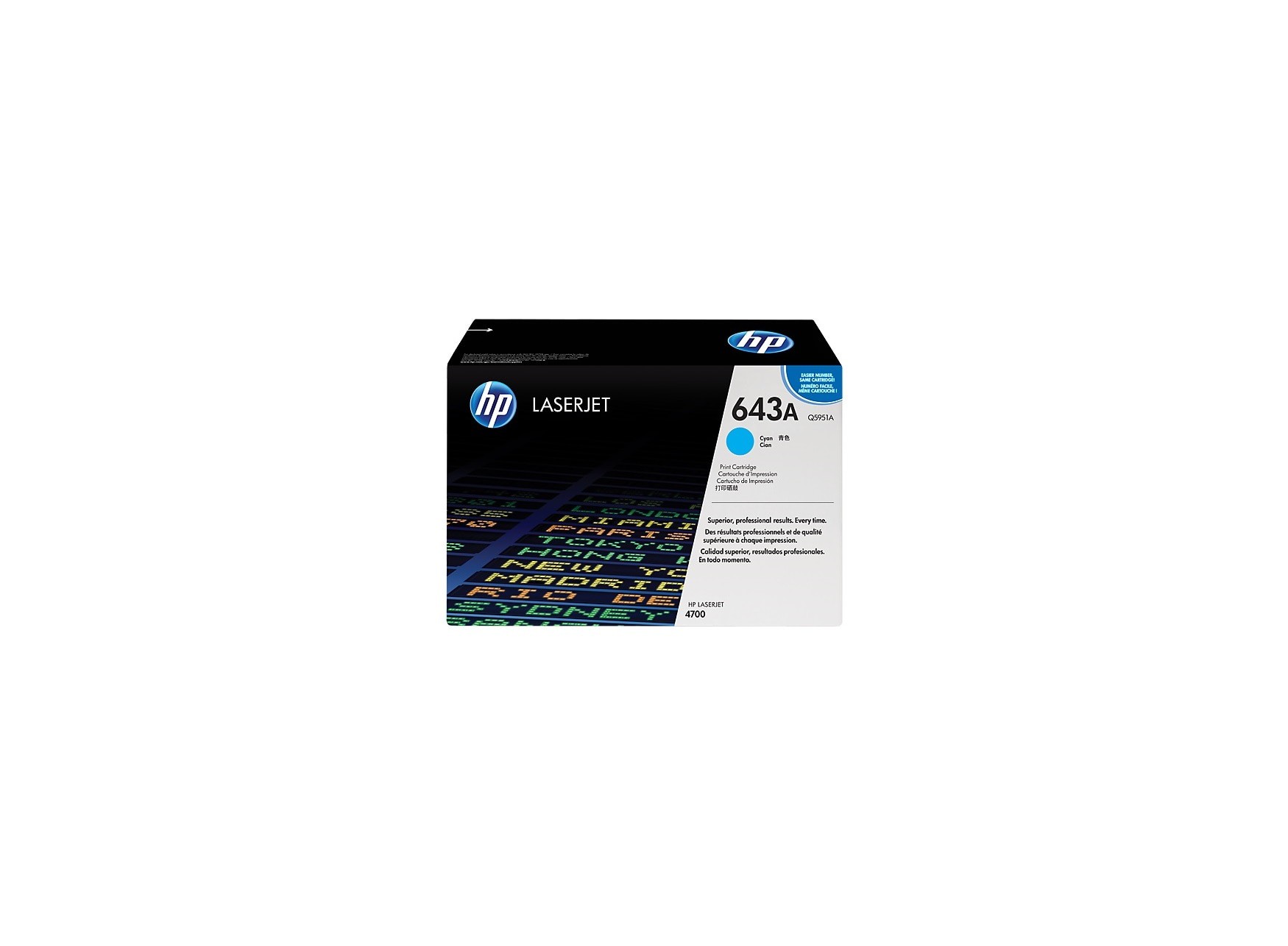 HP 643A toner LaserJet cyan authentique