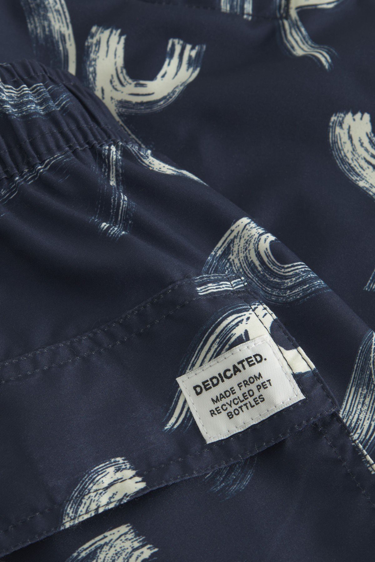 Badeshorts Sandhamn Brushed Waves Blau