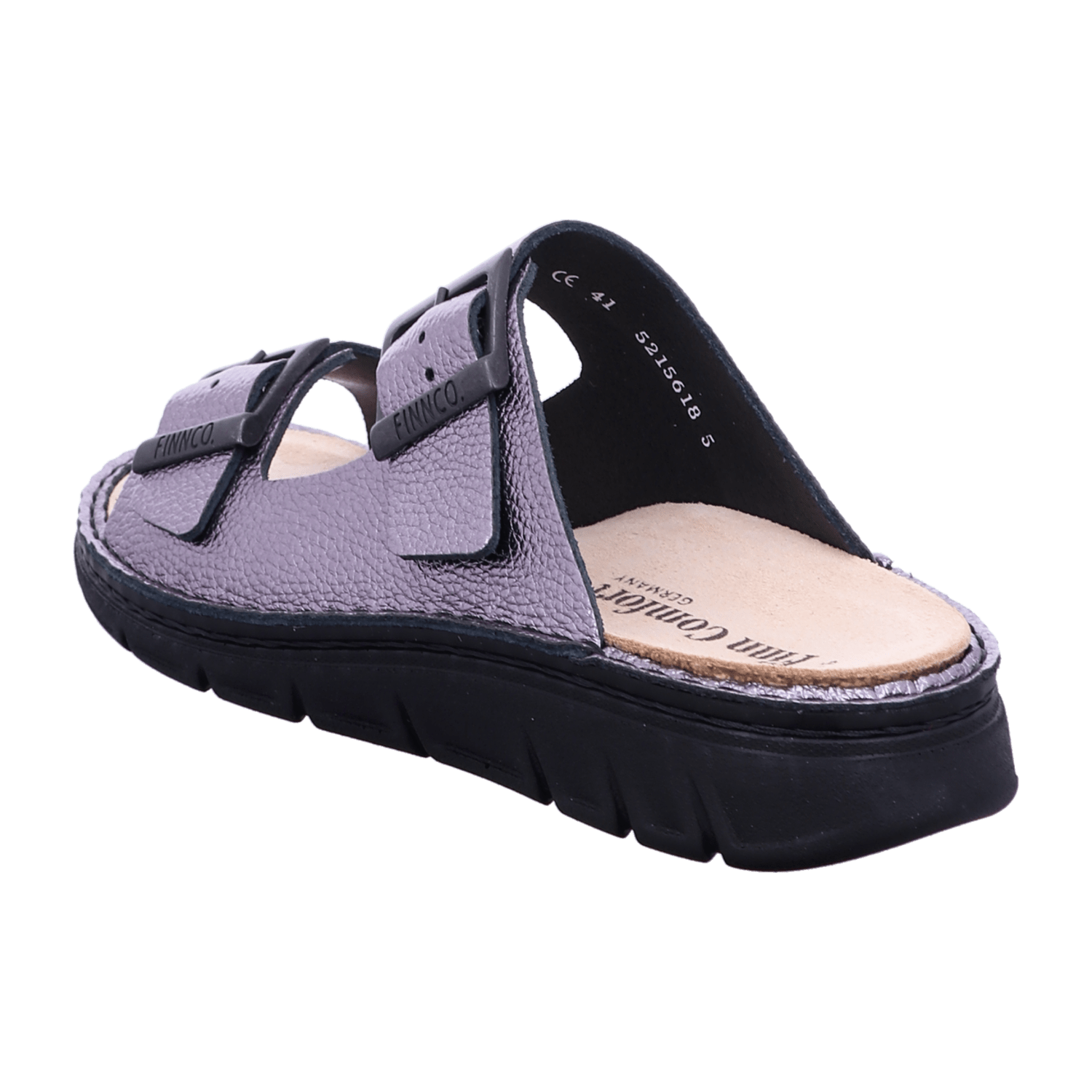 FinnComfort Cayman-Soft Steel (Silbergrau) - Pantolette - Marken, Grau, leder (lucca) für Damen, grau, Größe 43 EU