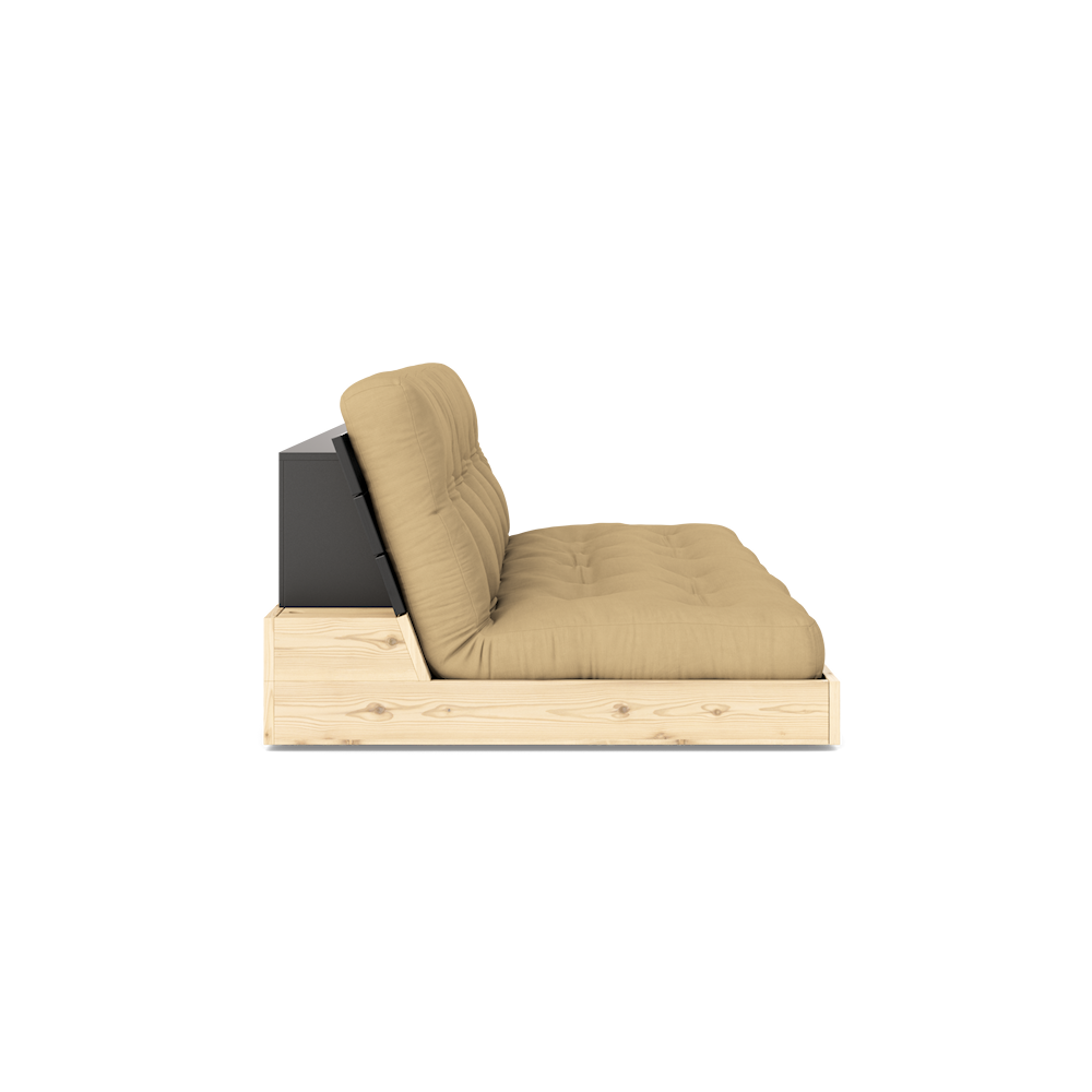 Karup Design Untergestell (Schlafsofa) Naturholz/Nachtschwarz/Weizenbeige – 137402758