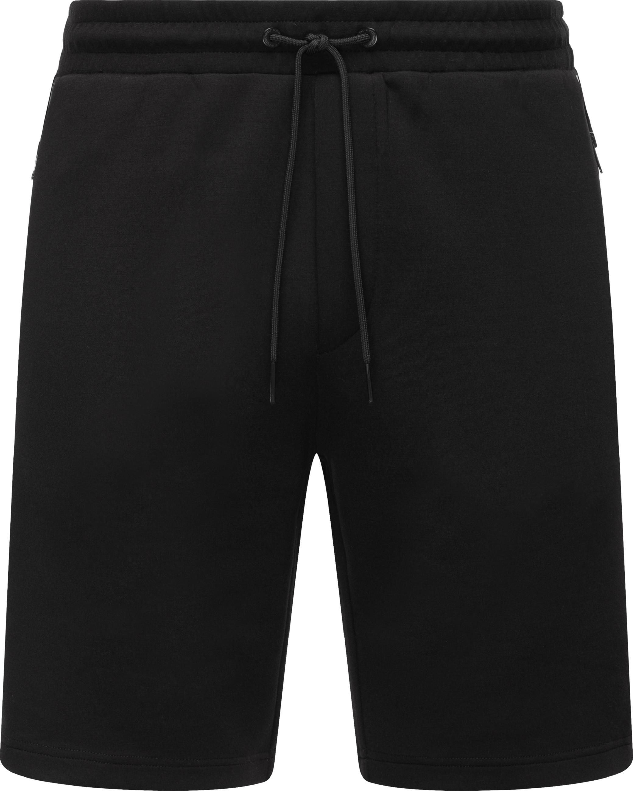 Kurze Sporthose mit kontrastfarbenen Details 