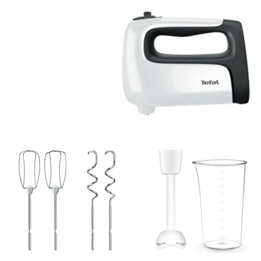 Tefal HT4611 Prep'Mix+ Handmixer weiß/schwarz