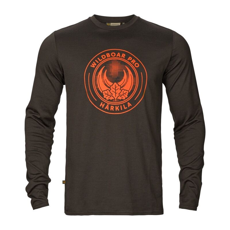 Härkila Herren Langarmshirt Game Shadow brown wildboar XXL