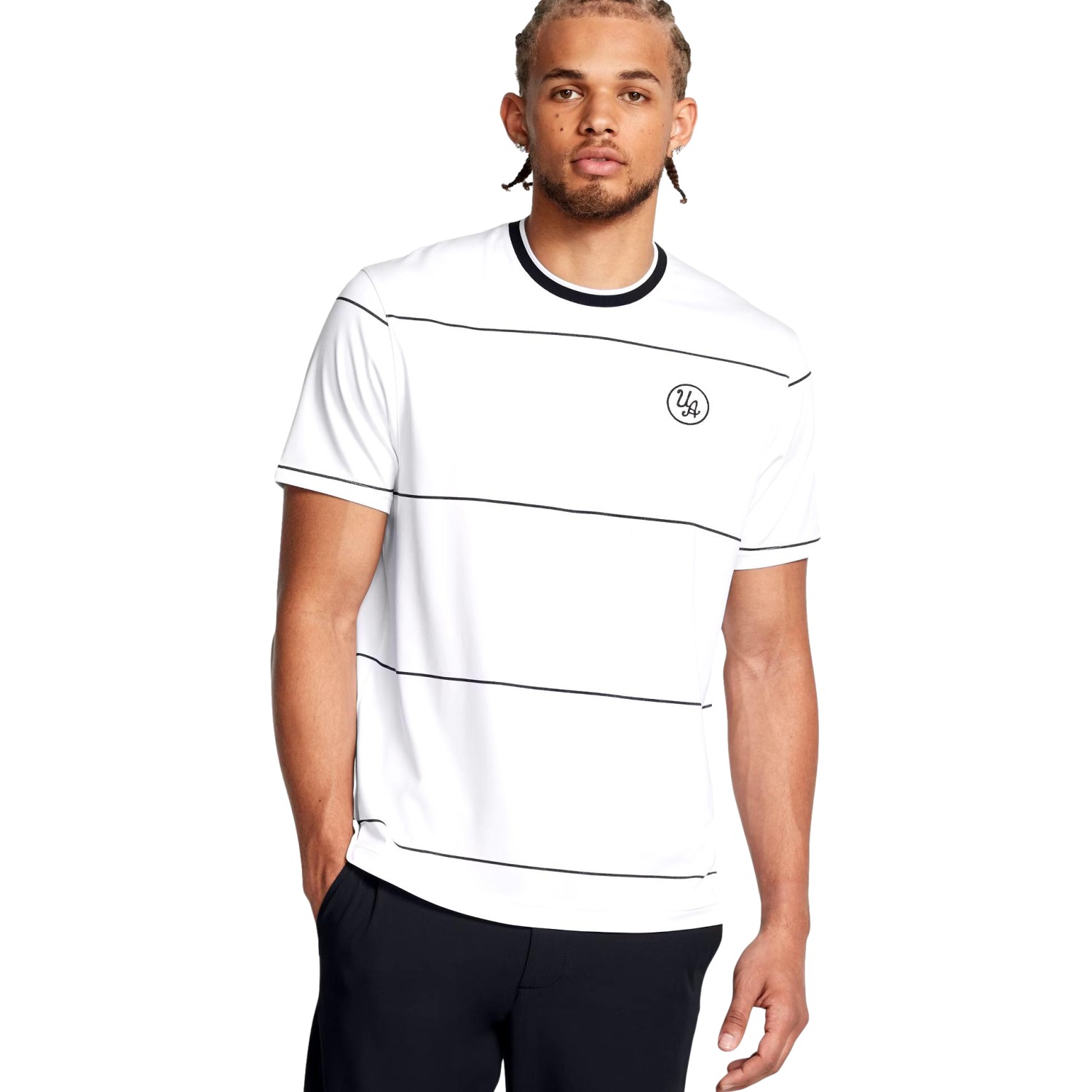 Under Armour T-Shirt Drive Goin, weiß/schwarz