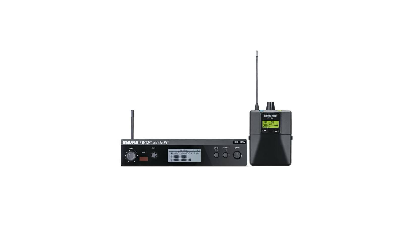 Shure P3TERA Drahtloses Monitor System Set - Frequenzbereich L19 (630-654 MHz)