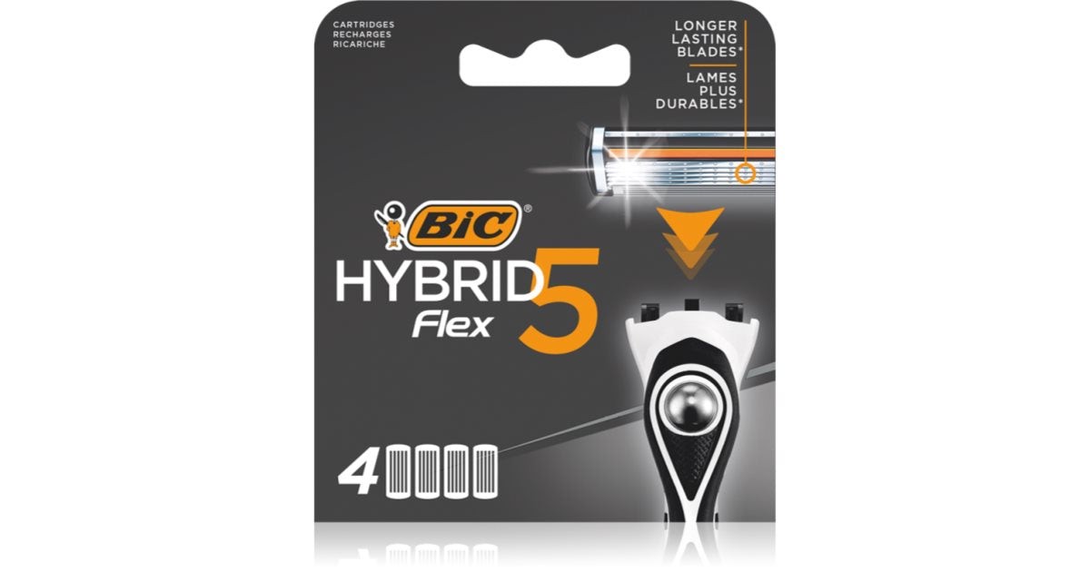 Bic hybrid5 Flex Rasierer Nachfüllklingen 5 Klingen 4 Stk.