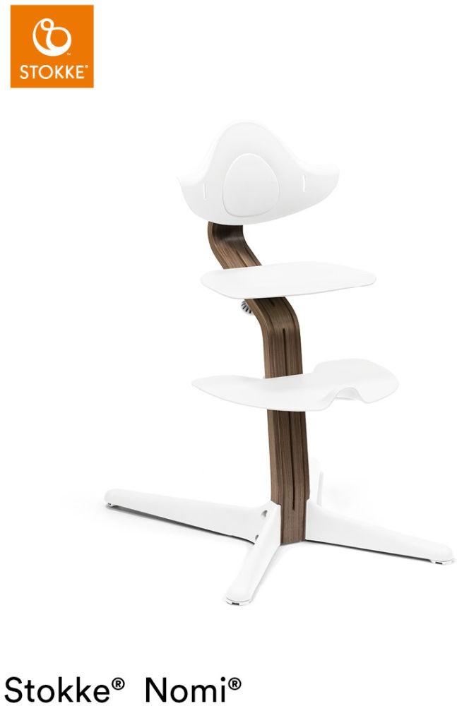 Stokke Nomi Chair Hochstuhl Walnut weiß