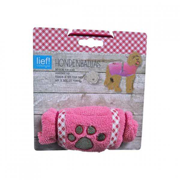 Süß! Bademantel Hund rosa XXS