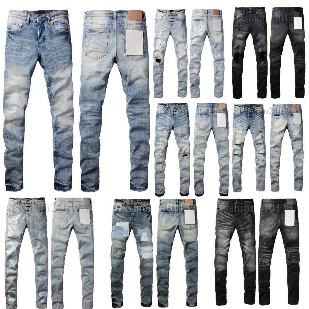 Jeans pour hommes pour hommes designer jeans jeans hommes pantalon d'été high street rétro rétro jean régulier de denim lavé vieux jeans longs ho