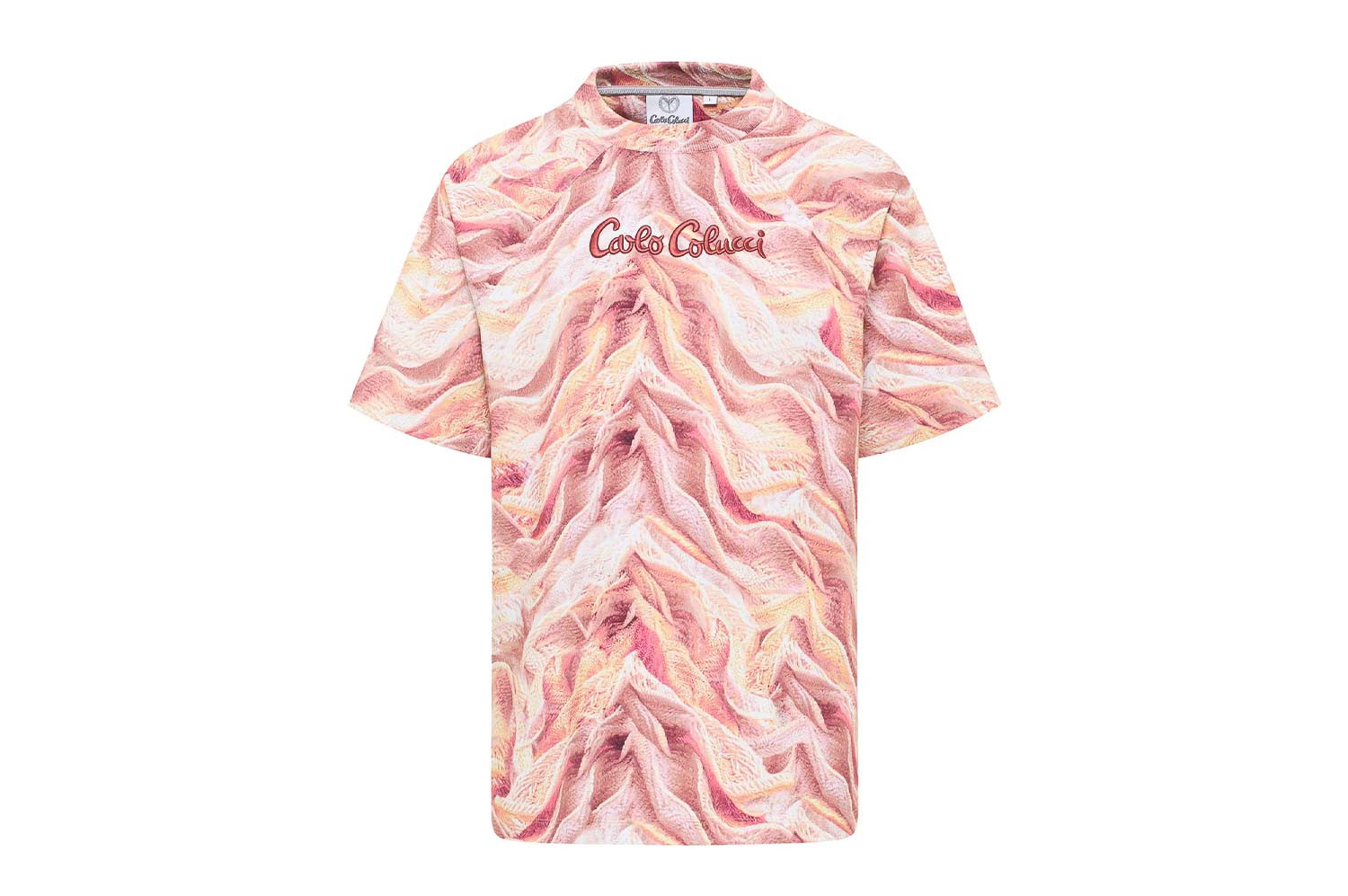 Carlo Colucci - Artificial Knit T-Shirt - T-Shirt-kurzarm