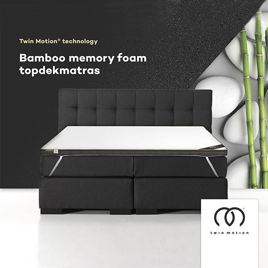Twin Motion® - Matratzenauflage - Bambus-Memoryschaum