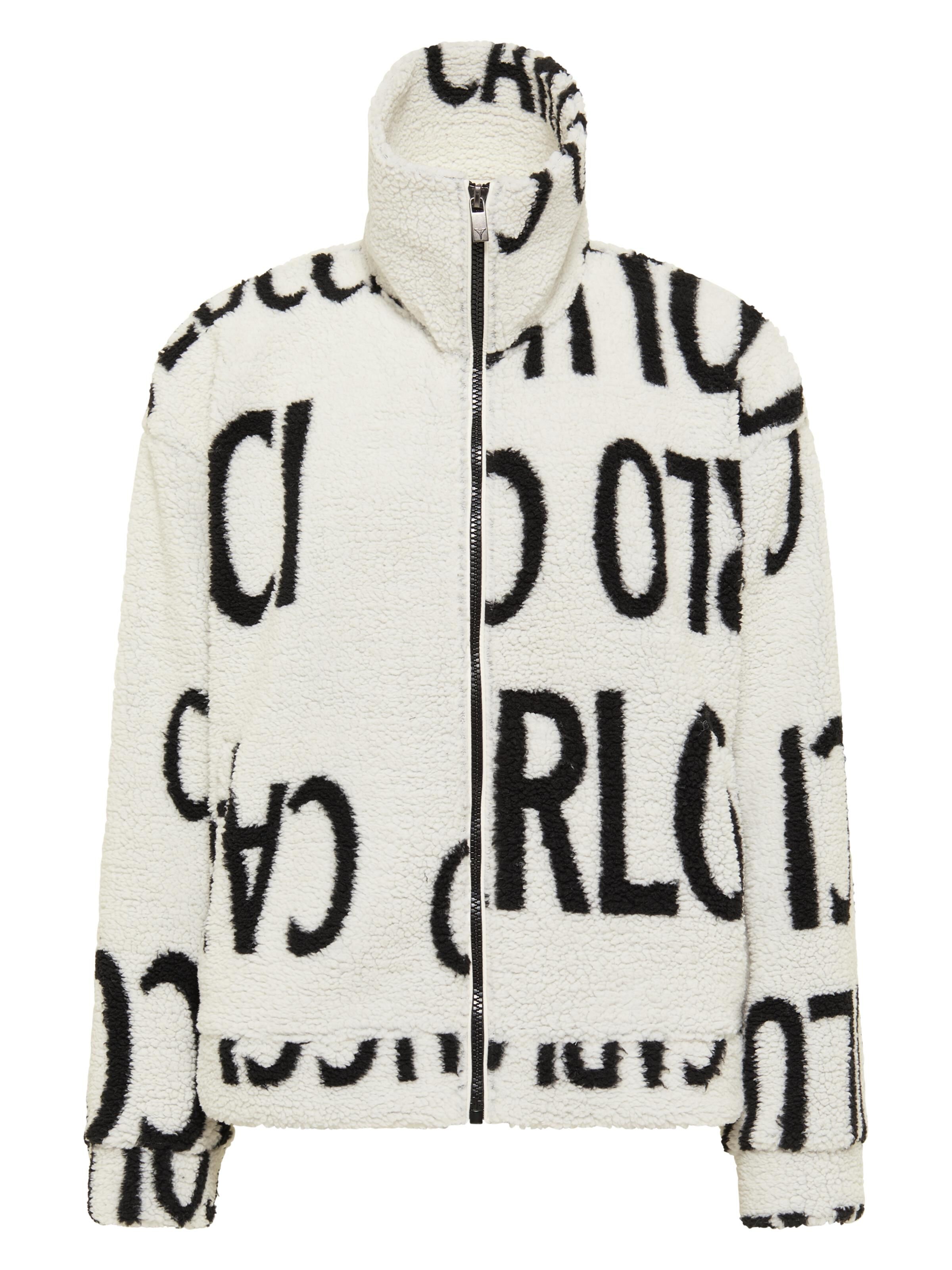 Sweatjacke in Teddyfell-Optik