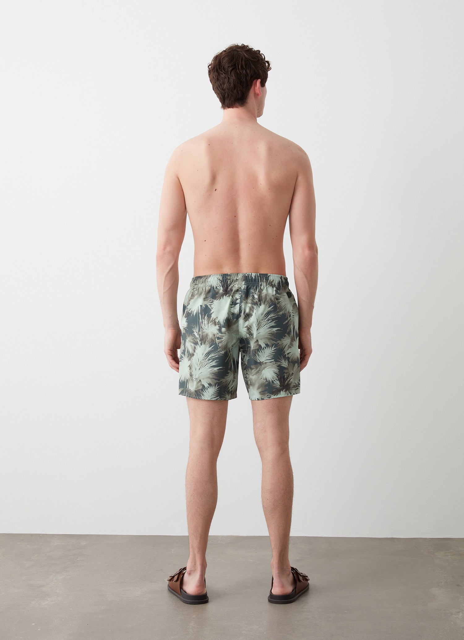 Colmar, Badehose Mit Allover-print, Farbe: Botanical Grün, Größe: 54
