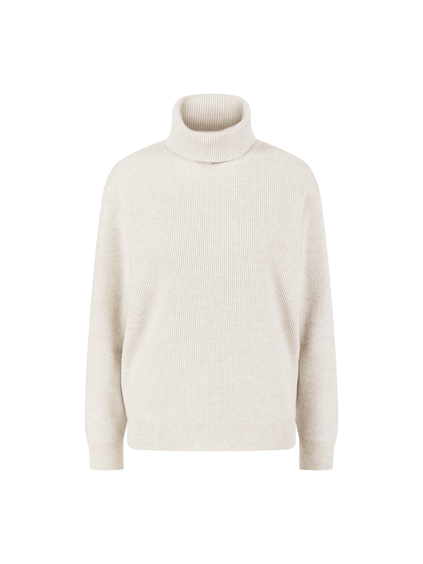 Cashmere-Rollkragenpullover Crème