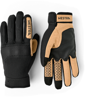 All Mountain Sr. - 5 finger MTB / Bike Handschuh, Größe 6, Farbe 100 Black, Hestra 39830