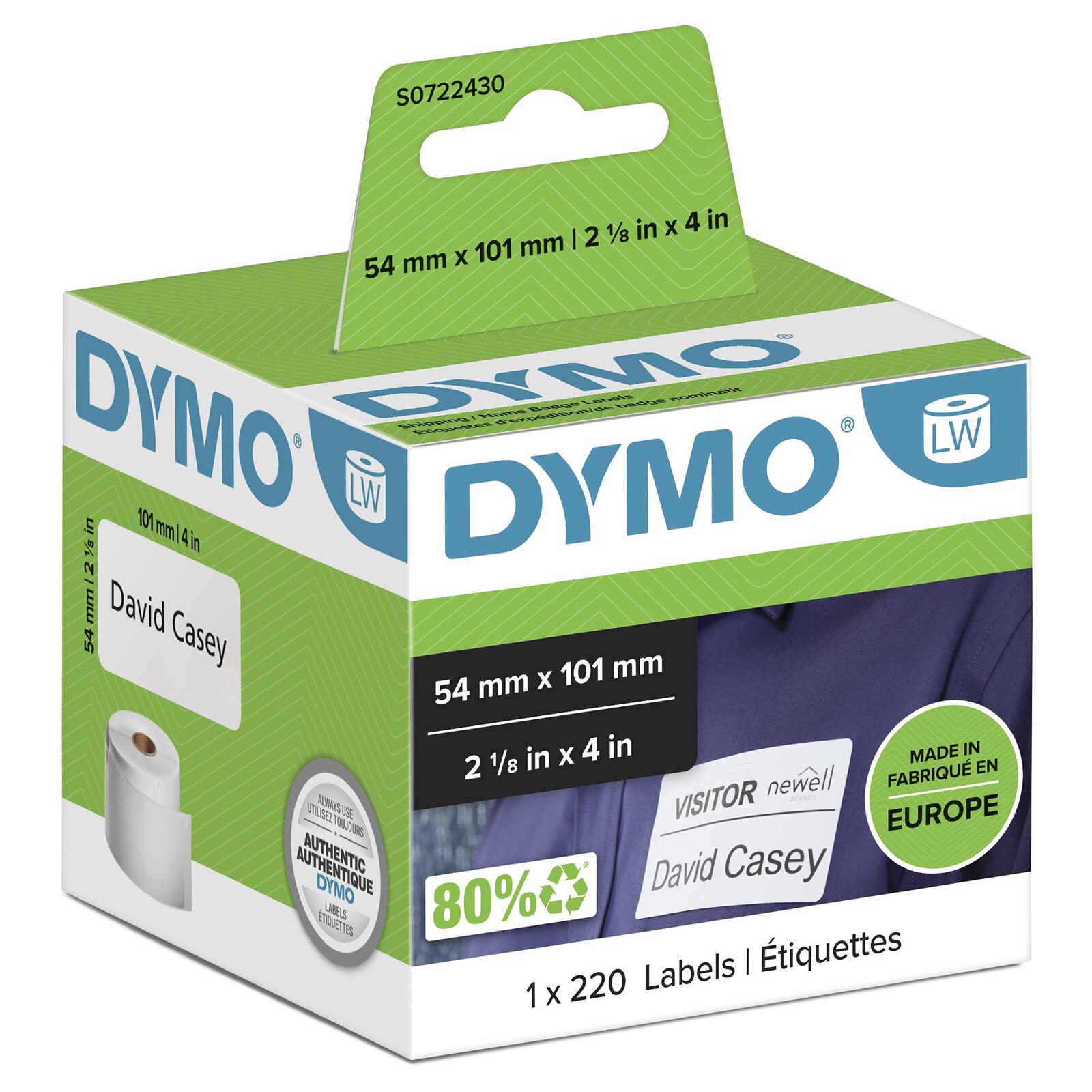 DYMO® Original Etikett für LabelWriter™, Versand - weiss - permanent haftend, 1 x 220 Etiketten