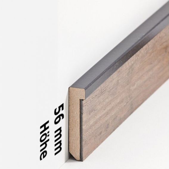Sockelleiste Frankfurt MDF 13 x 56 x 2500 mm Fußleiste für Vinylboden by PROVISTON