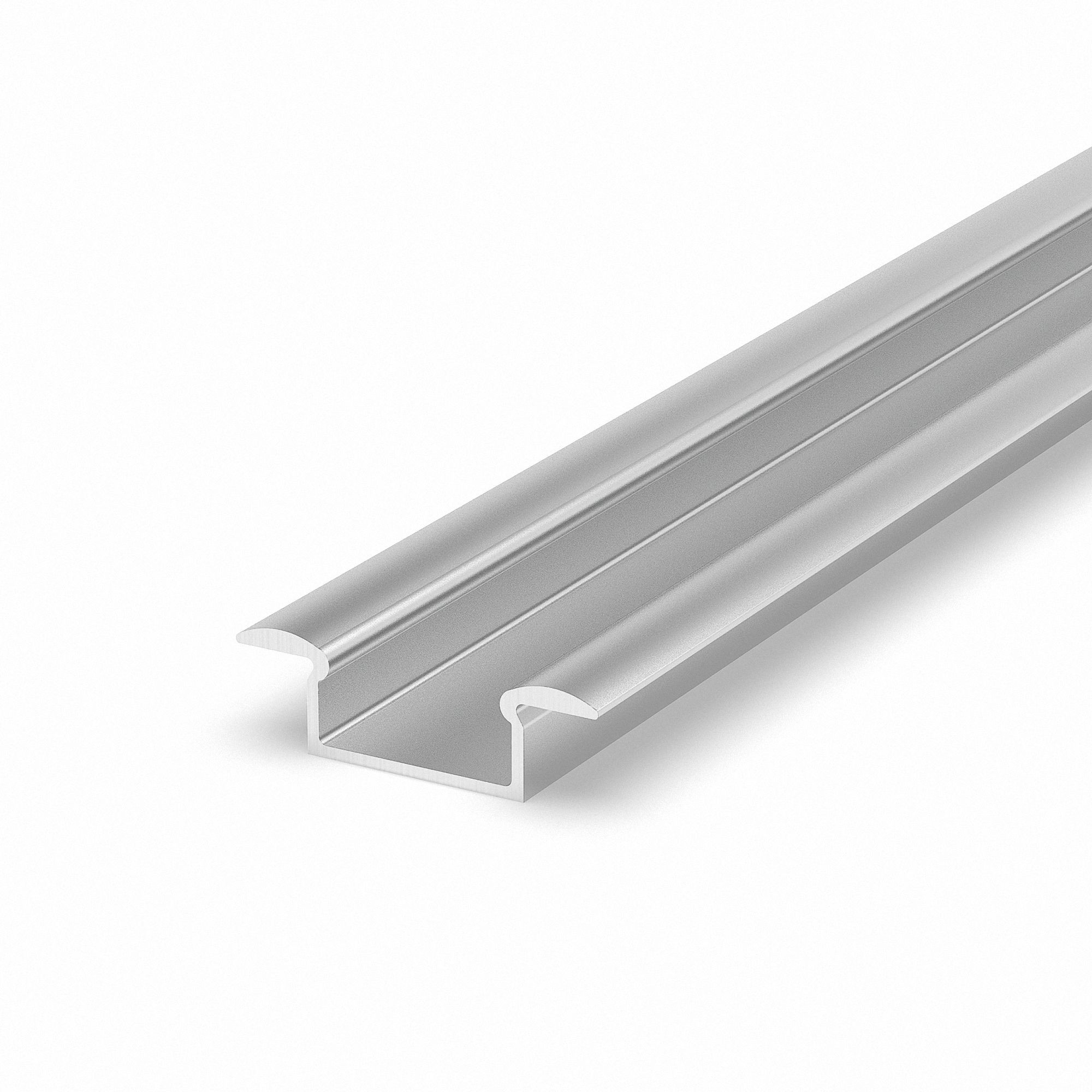 LED Profile in silber P6-1 100CM ohne Abdeckung für LED Streifen bis 13mm Breite